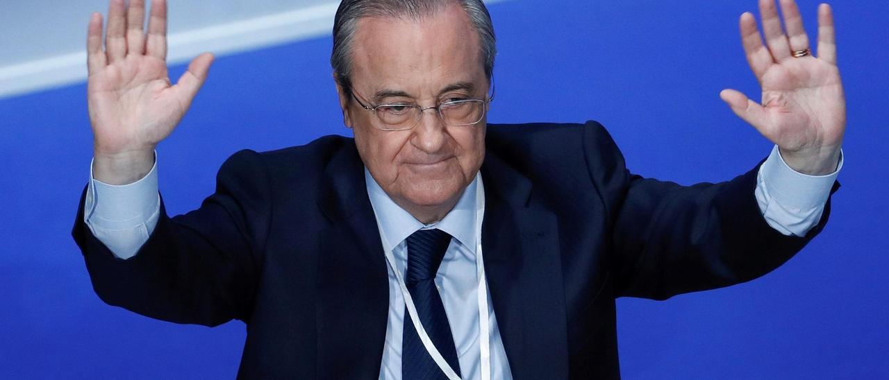 El presidente del Real Madrid, Florentino Pérez