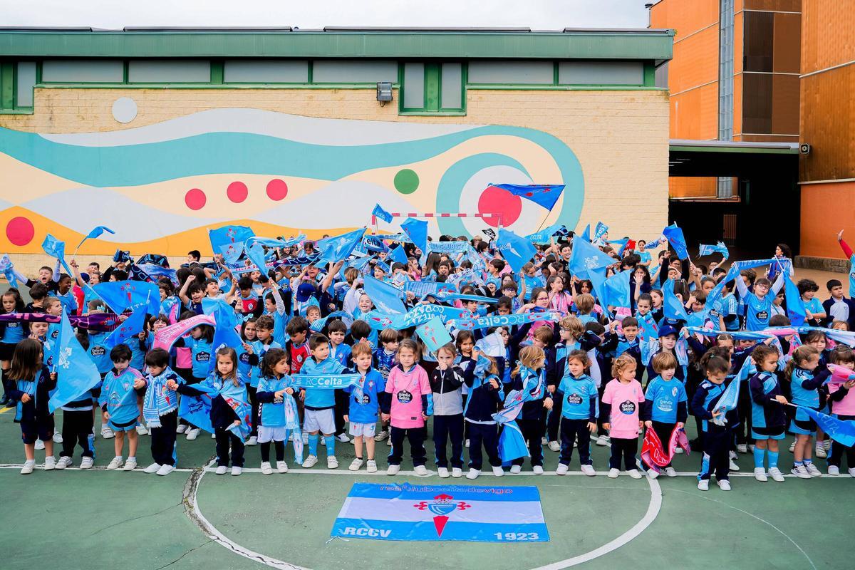 Los colegios de Vigo se vuelcan con el Celta y su remontada