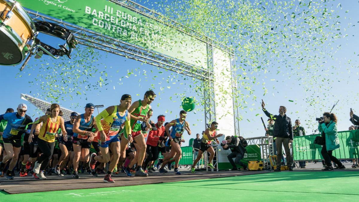 Carrera contra el cáncer en Barcelona