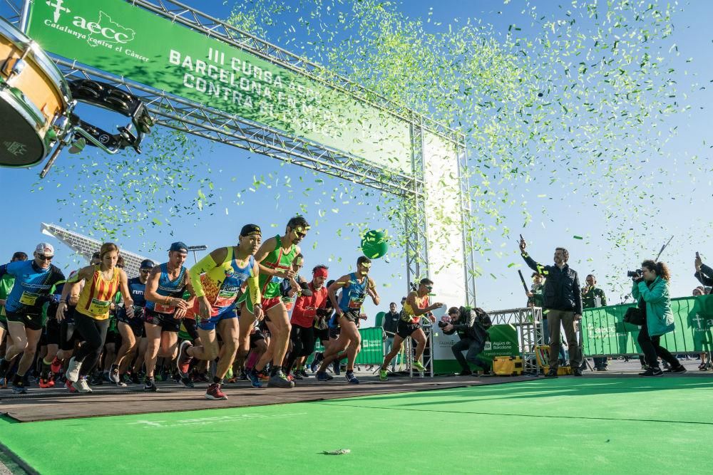 Carrera contra el cáncer en Barcelona