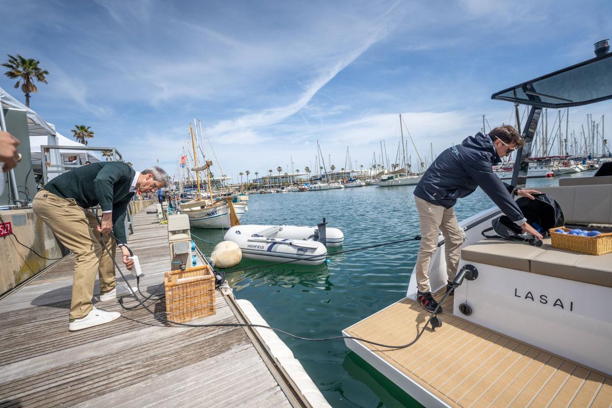 Pasada edición del Barcelona Marine Electric Show, la muestra de barcos eléctricos en el Port Olímpic.
