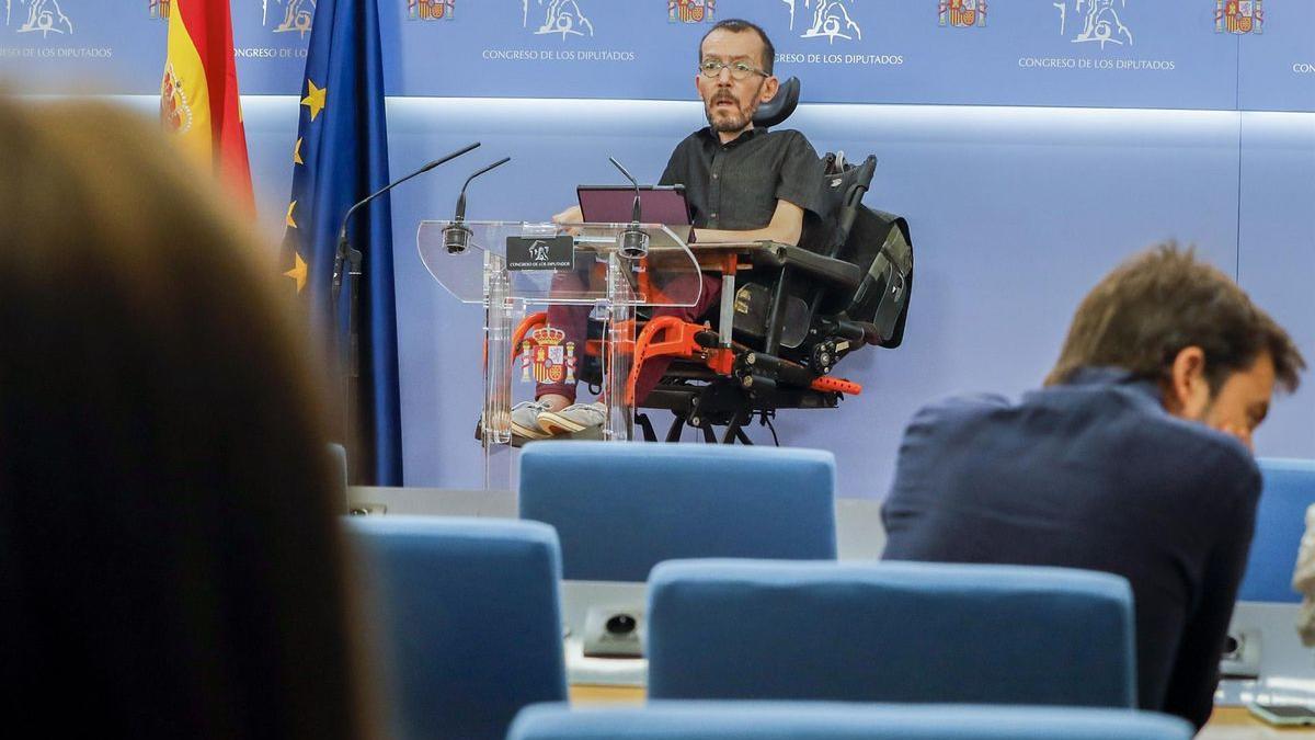 Pablo Echenique, portavoz de Unidas Podemos.