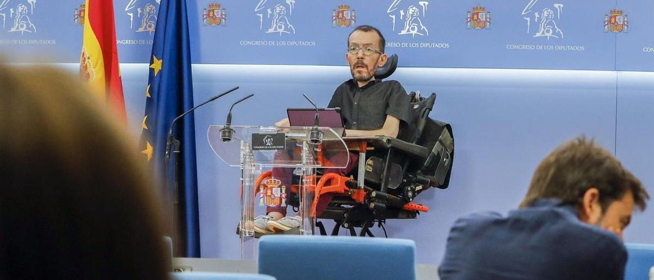 Pablo Echenique, portavoz de Unidas Podemos.