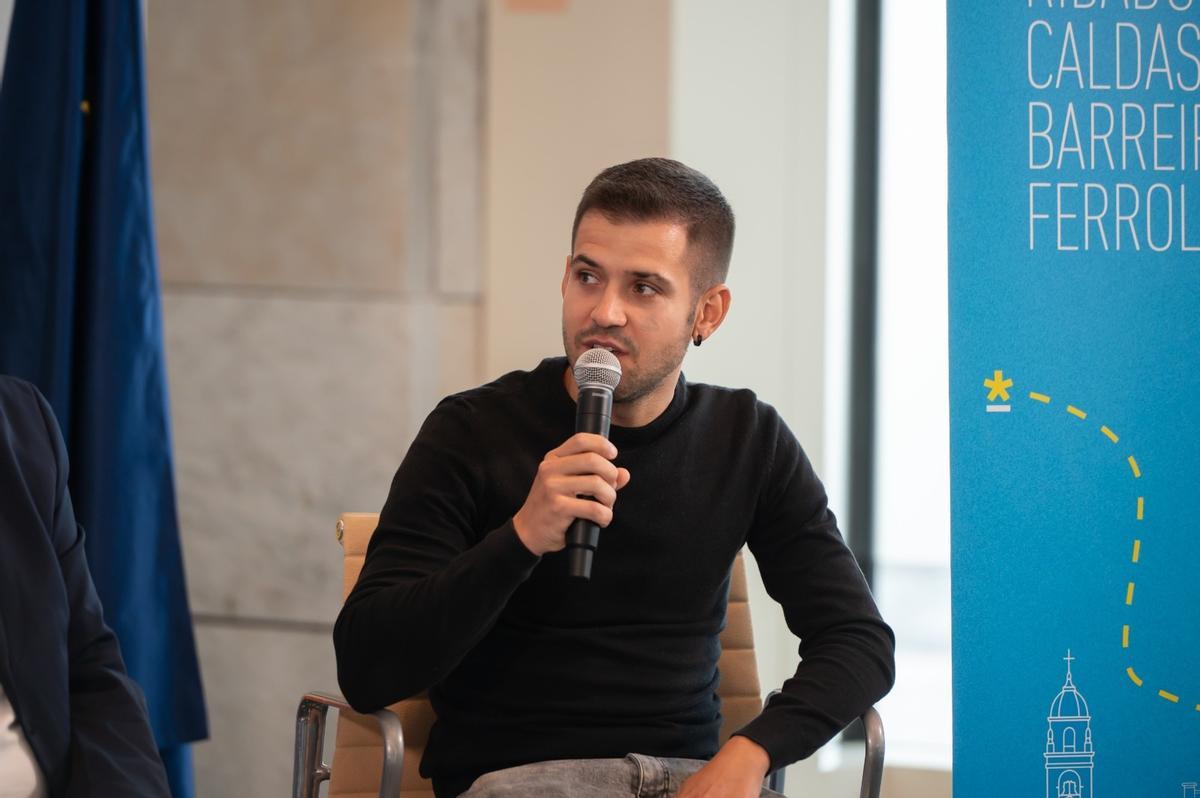 Samuel Blanco Pol, durante la presentación de una prueba.