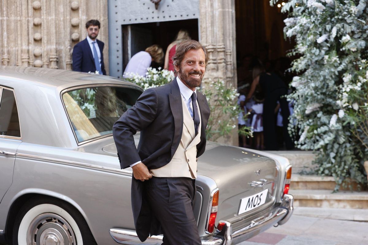 Quique Sánchez Flores en la boda de su hija Paty con Javier Millet en Xàbia.