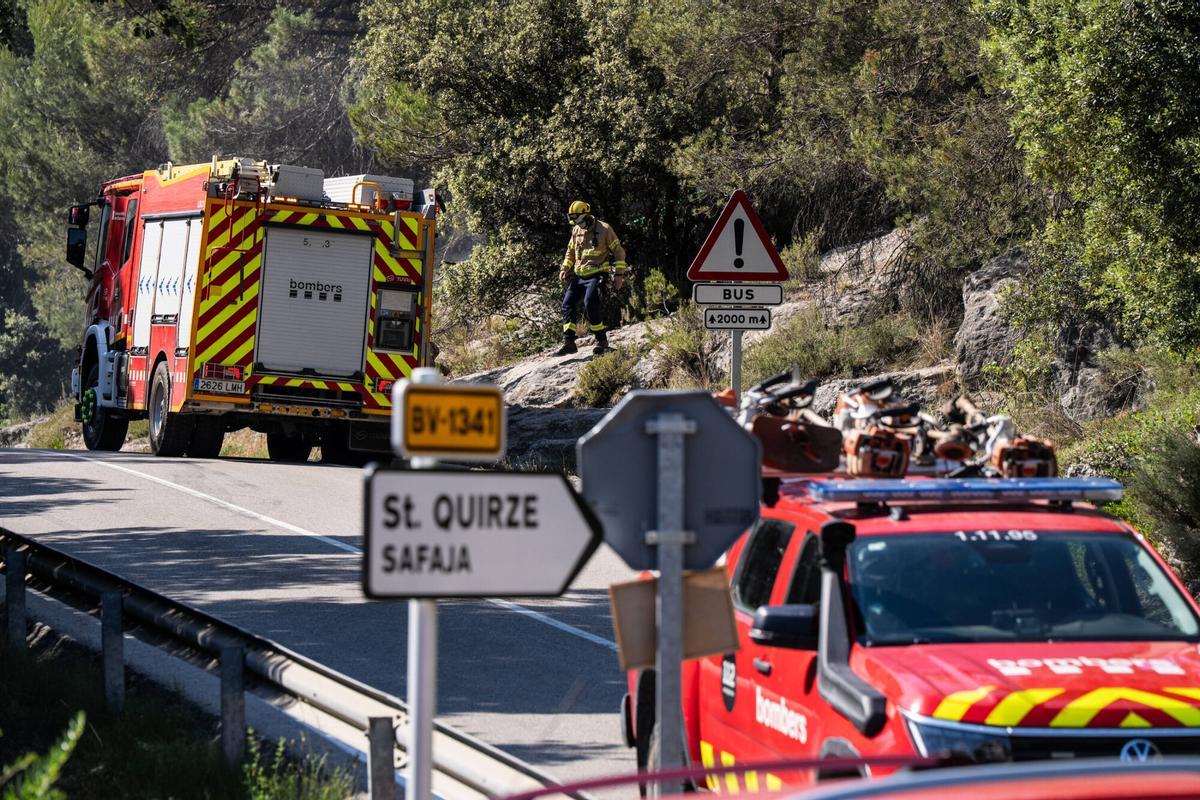 Incendi a Sant Quirze Safaja