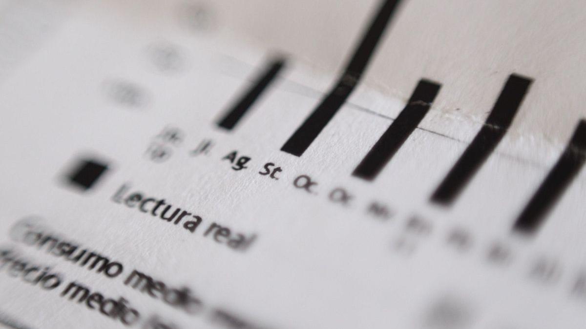 Una factura de consumo eléctrico.