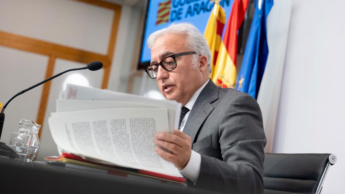 El consejero Javier Rincón, este miércoles tras el Consejo Extraordinario.