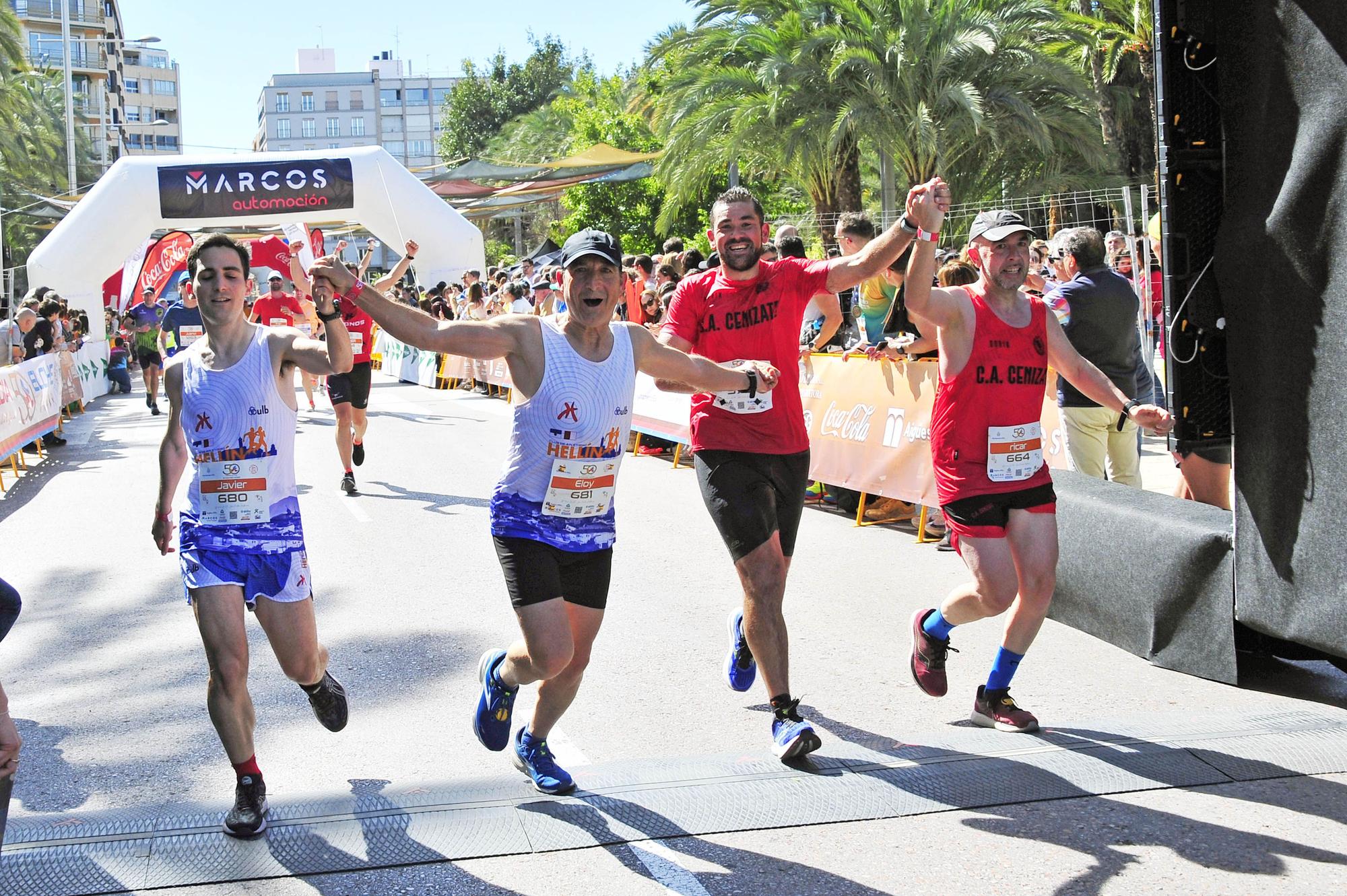 Un Medio Maratón de Elche marcado por el calor