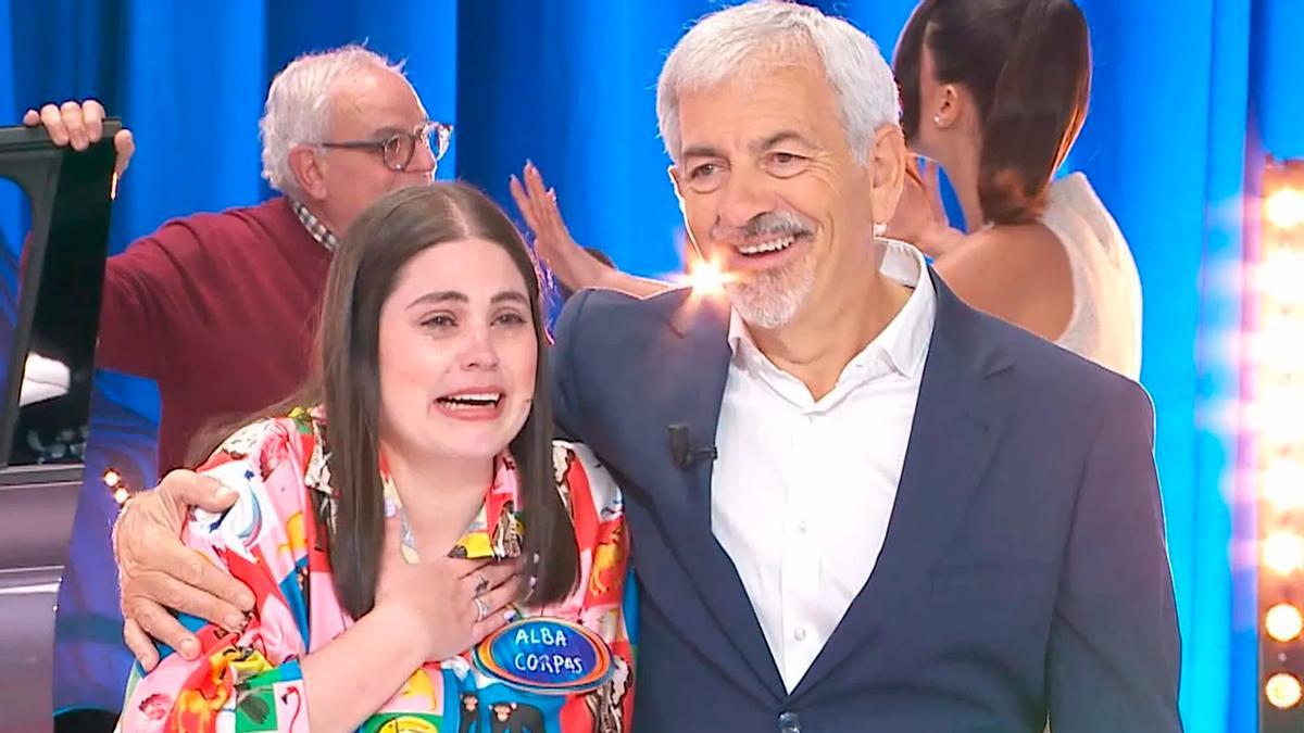 El precio justo copia a Pasapalabra y entrega su mayor premio a una joven "que no para de temblar" y no es solo dinero : una moto, un coche, un viaje... y más