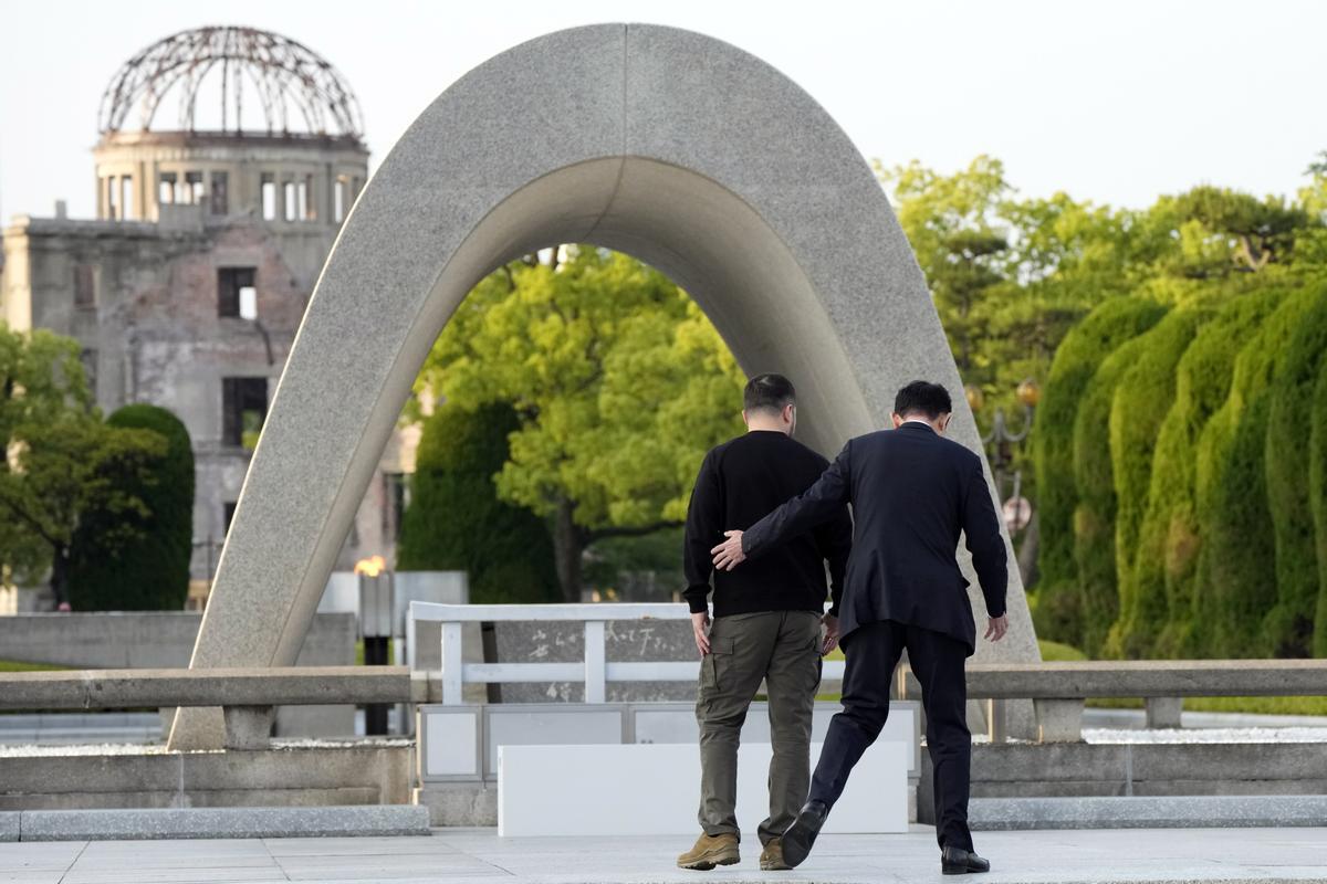 Zelenskiy en  la cumbre de líderes del Grupo de los Siete (G-7) en Hiroshima