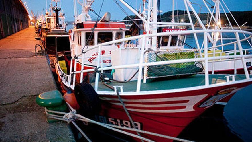 La flota pesquera asturiana, amarrada.