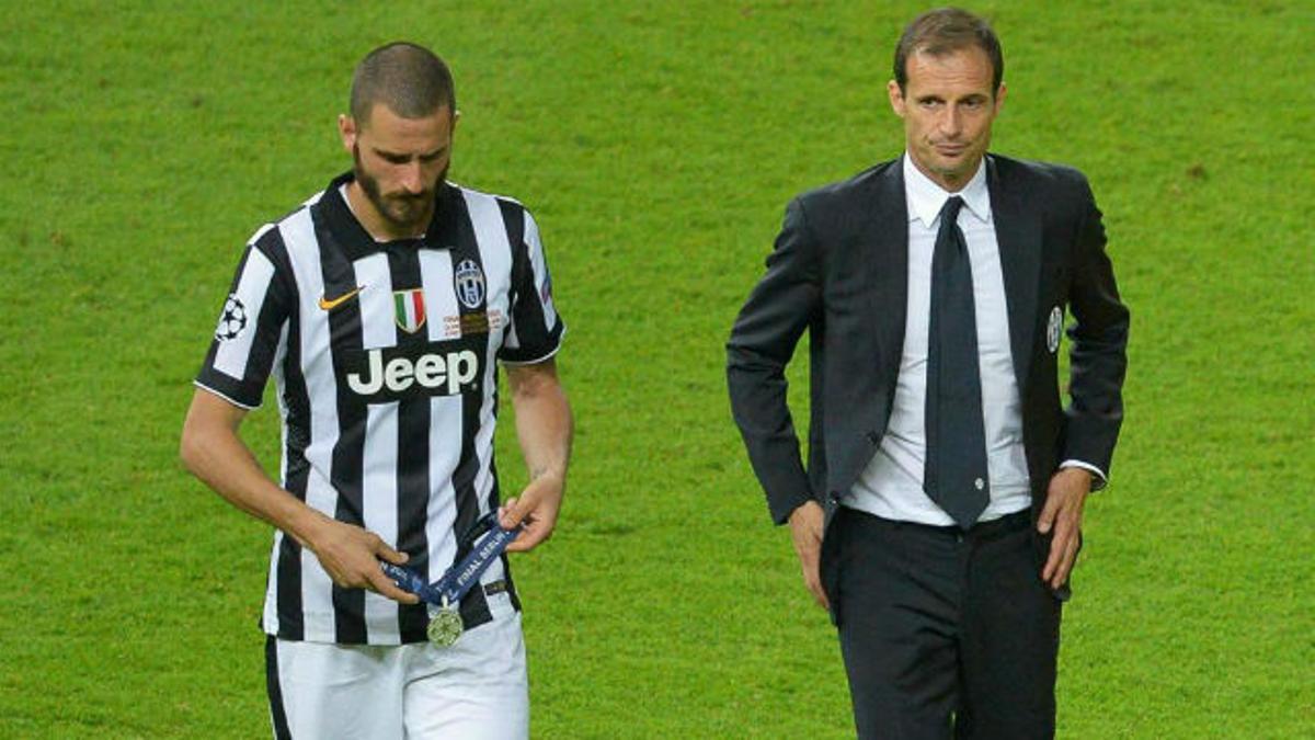 Bonucci y Allegri tuvieron un desencuentro