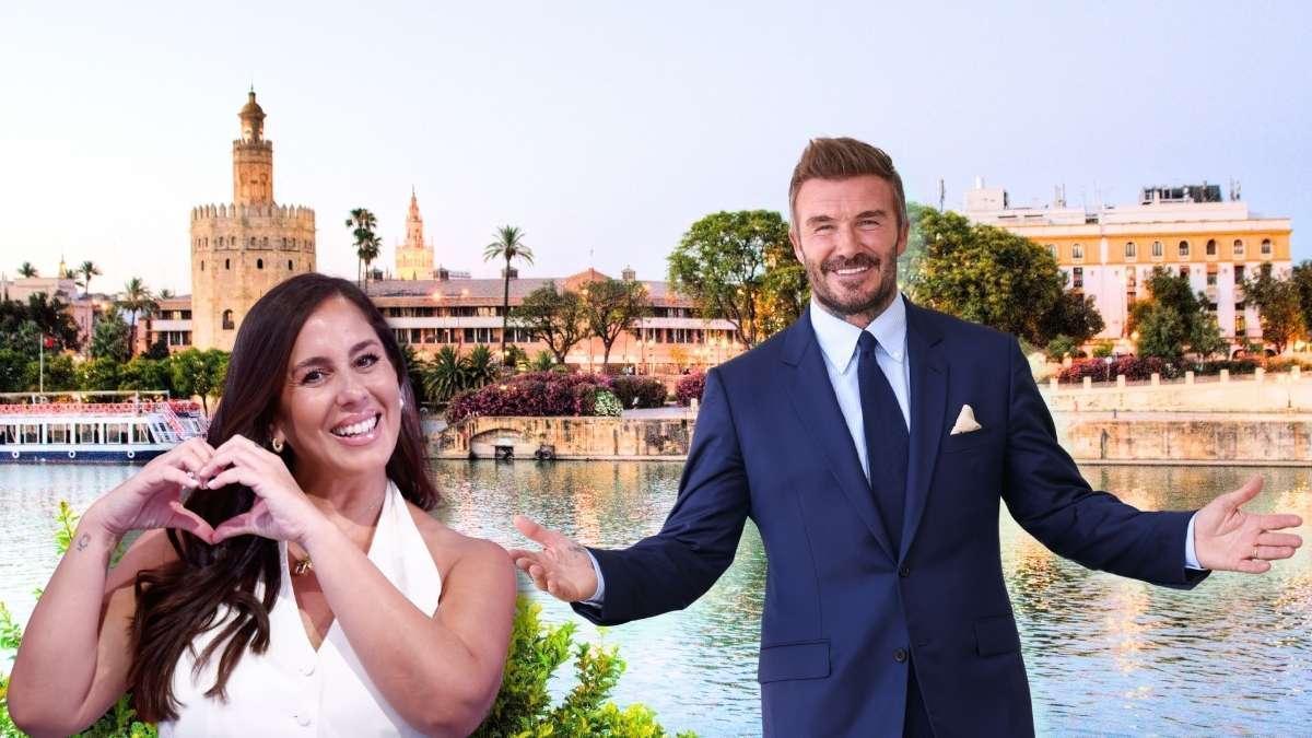 David Beckham, Cristiano Ronaldo y Anabel Pantoja cenan en el mismo restaurante del Guadalquivir: 'Disfrutó tanto, que quiso conocer al equipo'