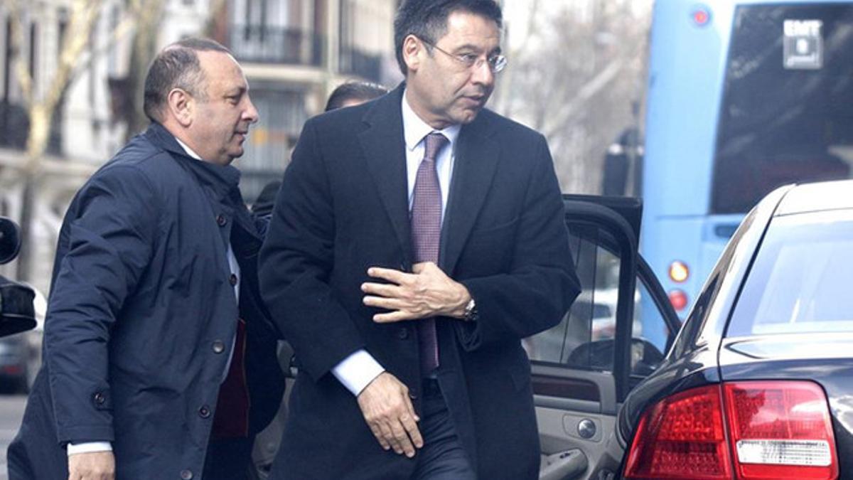 Bartomeu, el día que compareció ante el juez Ruz por el 'caso Neymar'