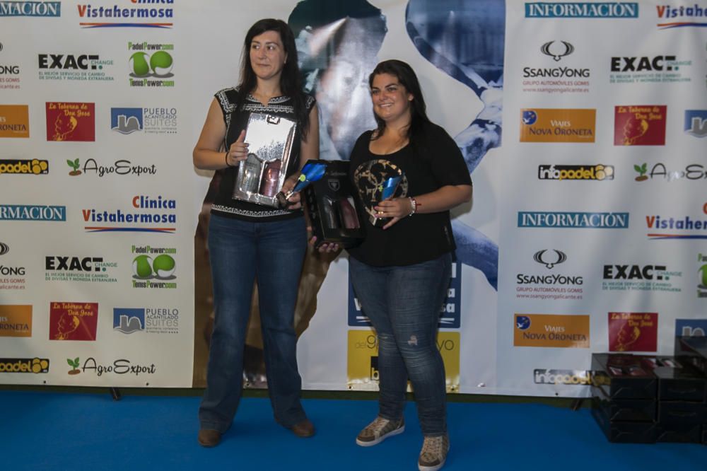 Campeonas de 4ª femenina. María Dolores Sánchez y Ángela Soriano