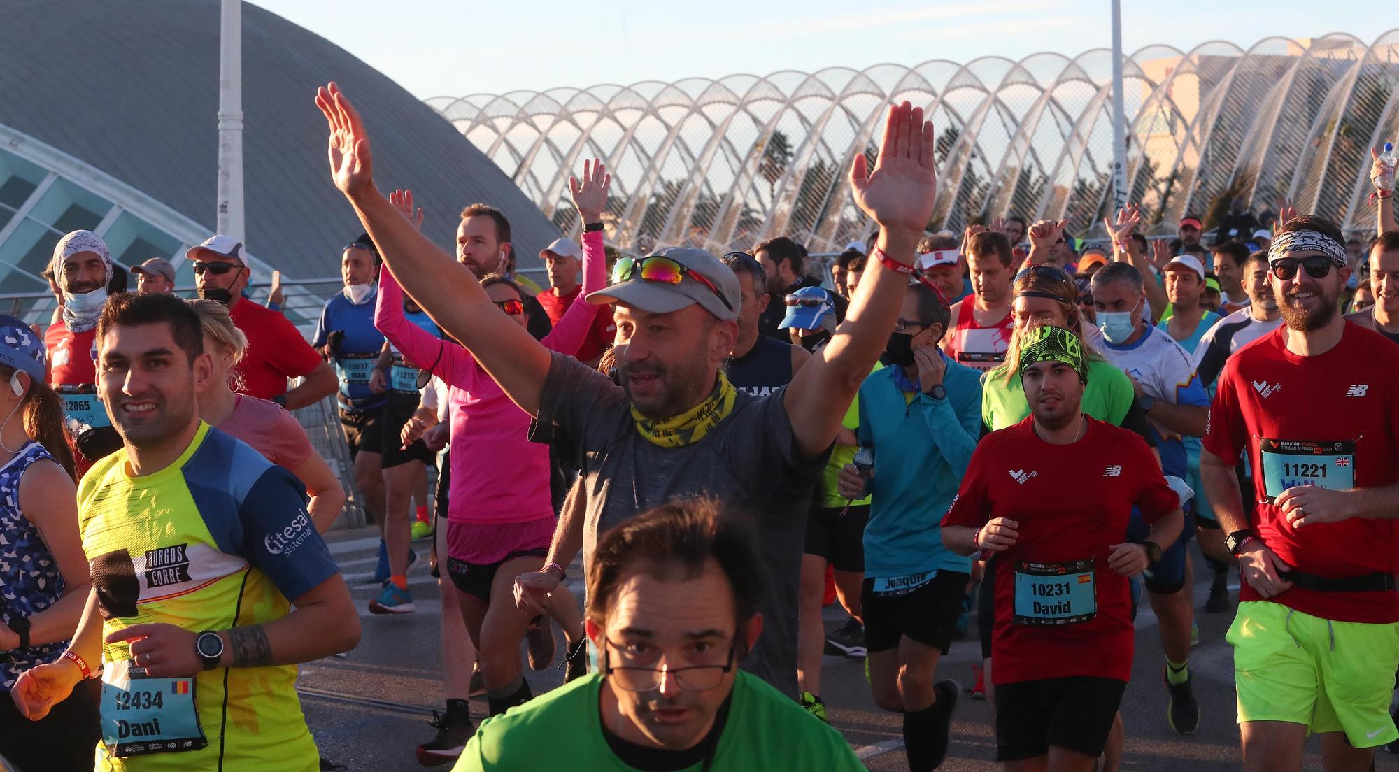 Salida del Maratón Valencia 2021