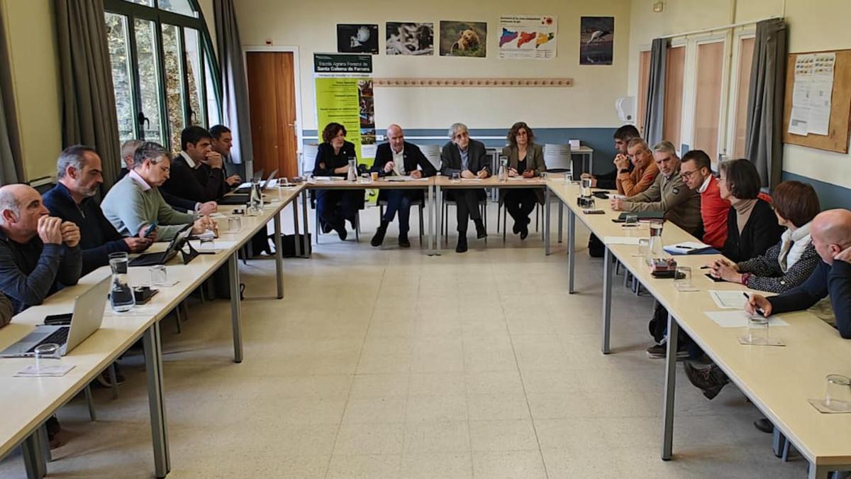 La reunió entre Acció Climàtica i el sector forestal català