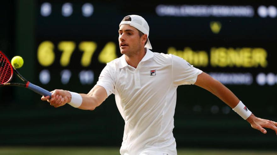 John Isner, en su partido contra Kevin Anderson