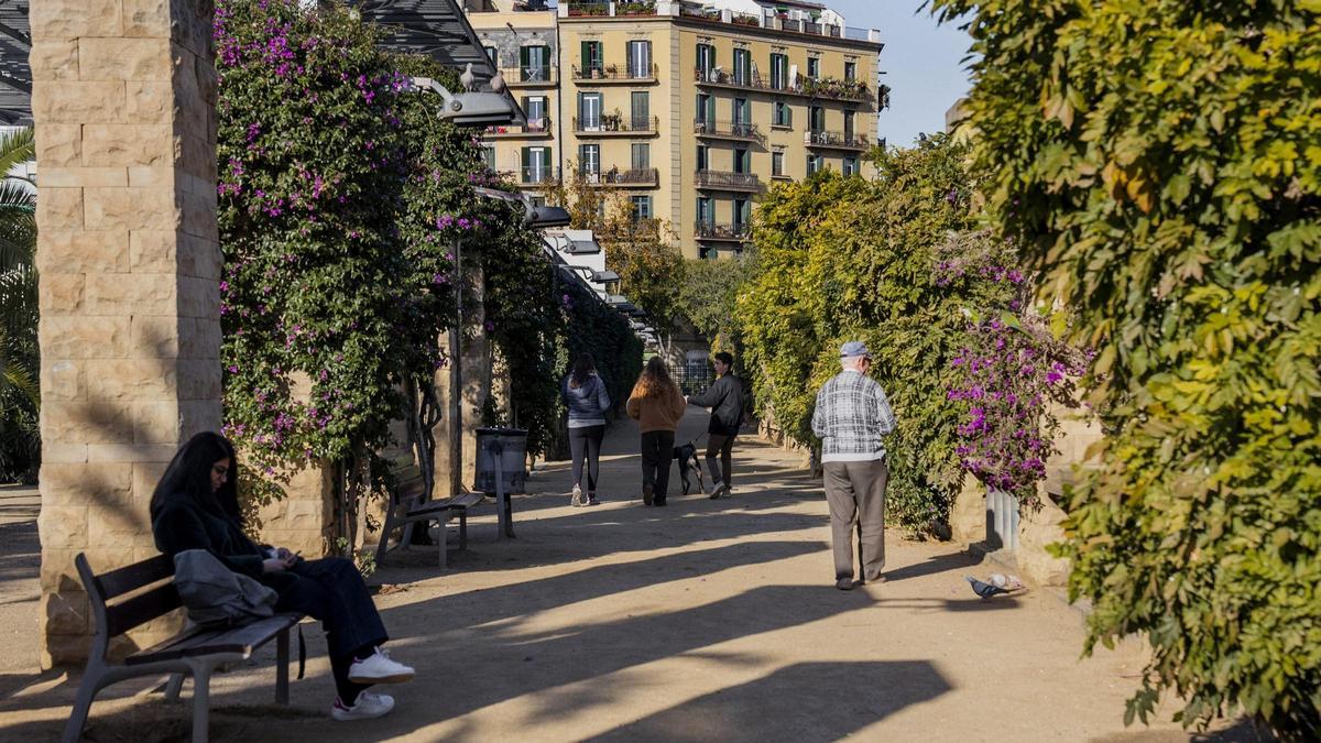 Parque Joan Miró, en el distrito de L’Eixample de Barcelona