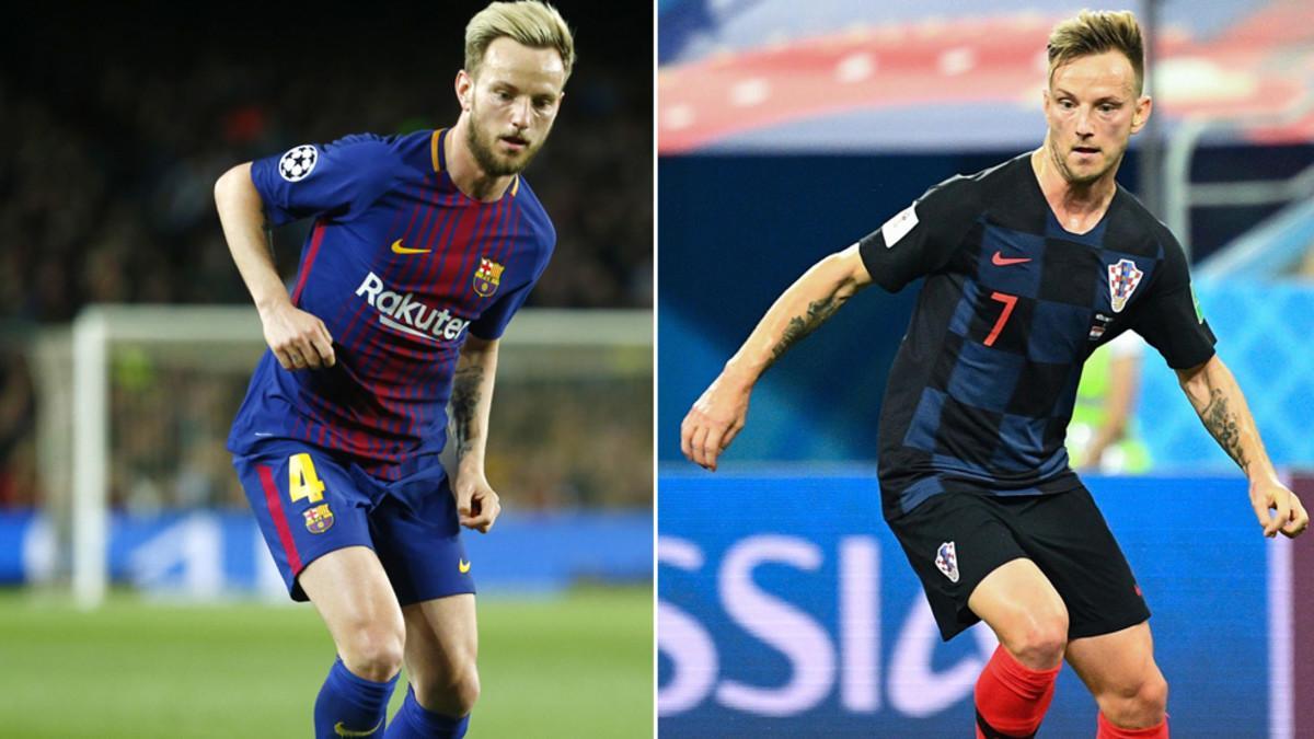 Ivan Rakitic, imprescindible en el Barça y en Croacia, es el futbolista con más partidos en la temporada 2017/18