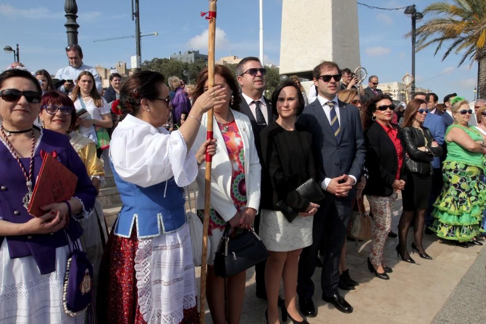 Desembarco de la nueva imagen de San Ginés de la Jara en Cartagena