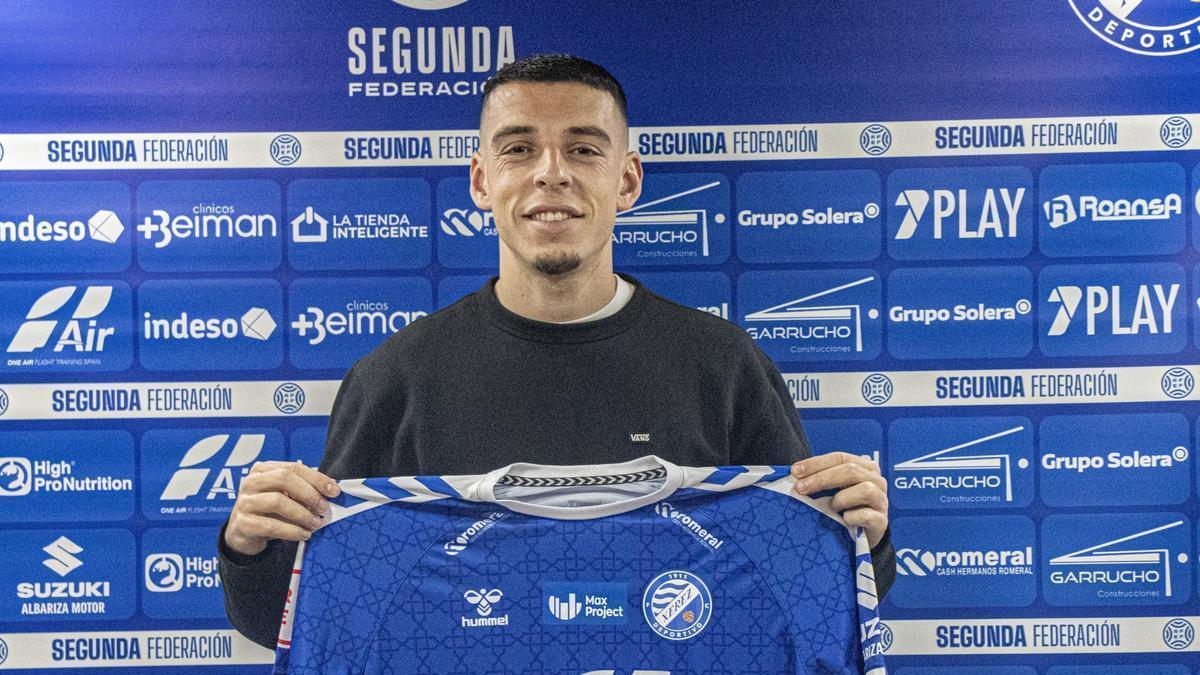 Sergio García, en su presentación con el Xerez Deportivo