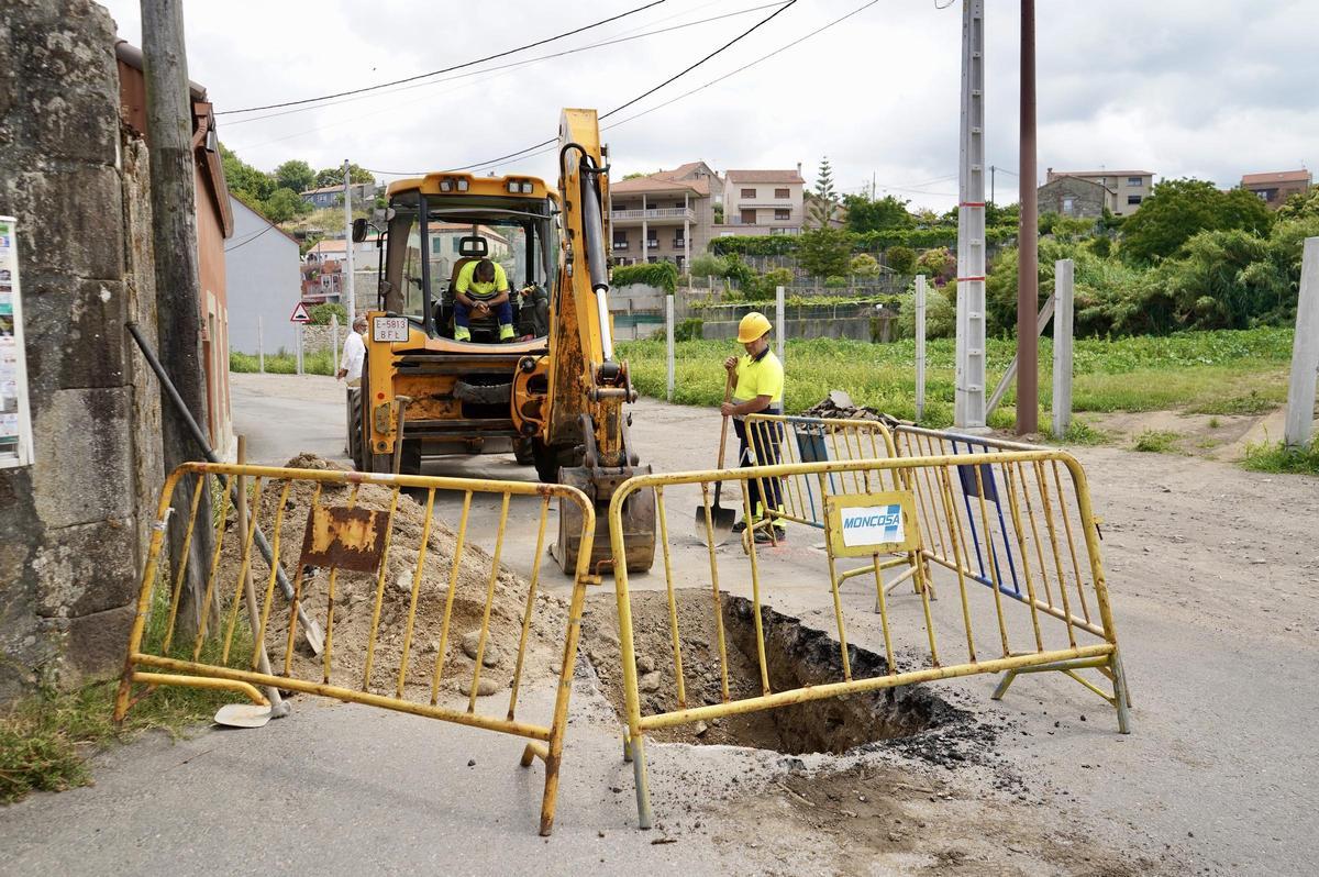 Inicio de las obras en Faxilde.