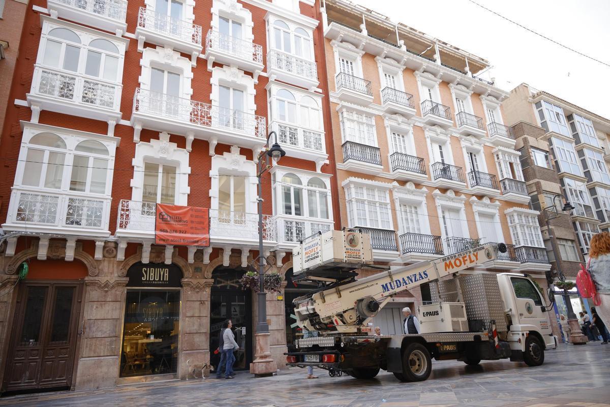Renovación de edificios en el casco antiguo de cartagena el pasado 2024.