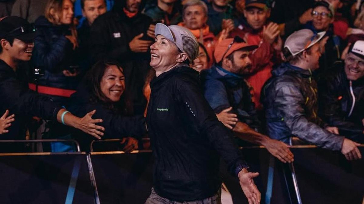 Ana Tarasova, a su llegada a Chamonix