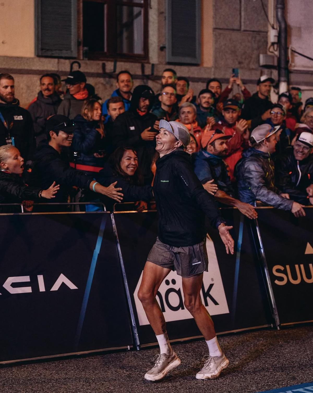 Ana Tarasova, a su llegada a Chamonix