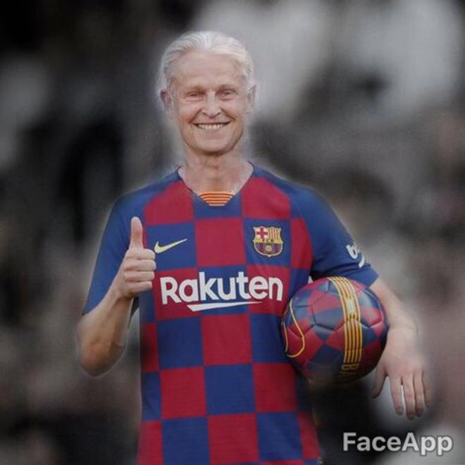 Así serán los jugadores del FC Barcelona de viejos, según Faceapp