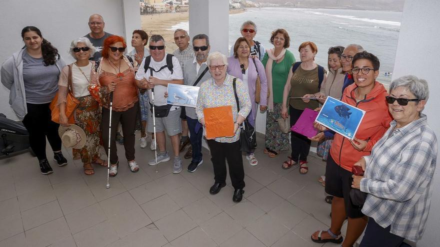 Mapas táctiles y maquetas en 3D de Las Canteras para las personas ciegas