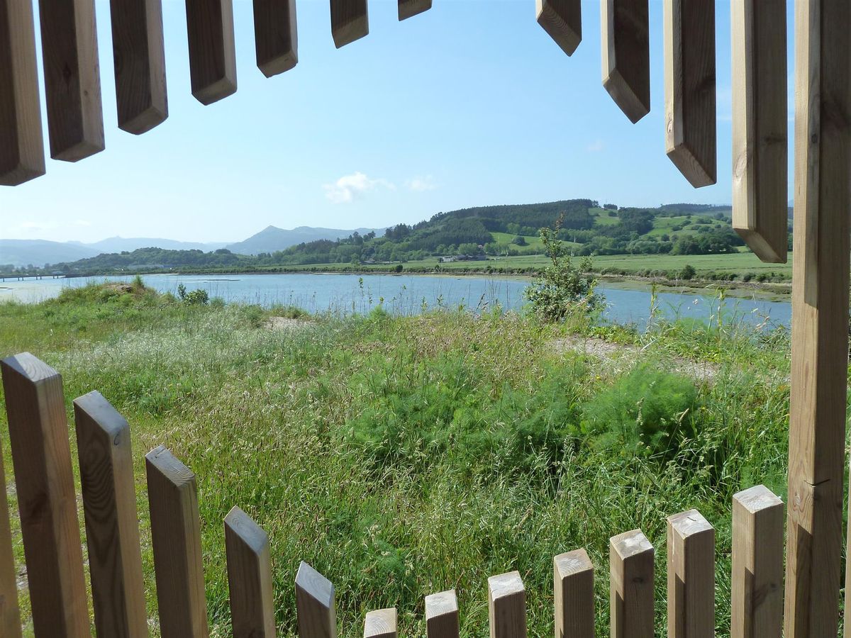 Observatorio de aves en el Parque Natural de las Marismas de Santoña.
