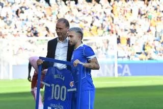 David Mella celebra su centenario con la camiseta del Deportivo