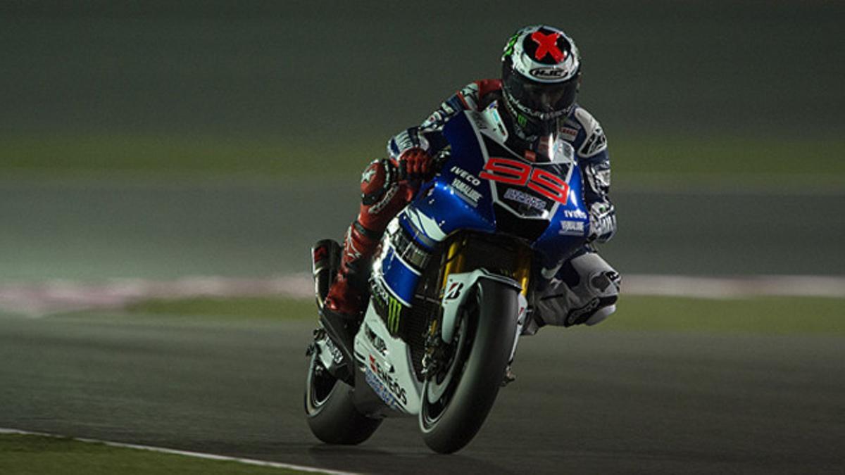 Jorge Lorenzo (Yamaha), en los primeros entrenamientos del GP de Catar. MIRCO LAZZARI