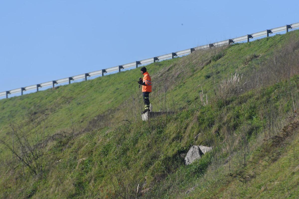 Dispositivo de caza del jabalí en el aeropuerto de Alvedro