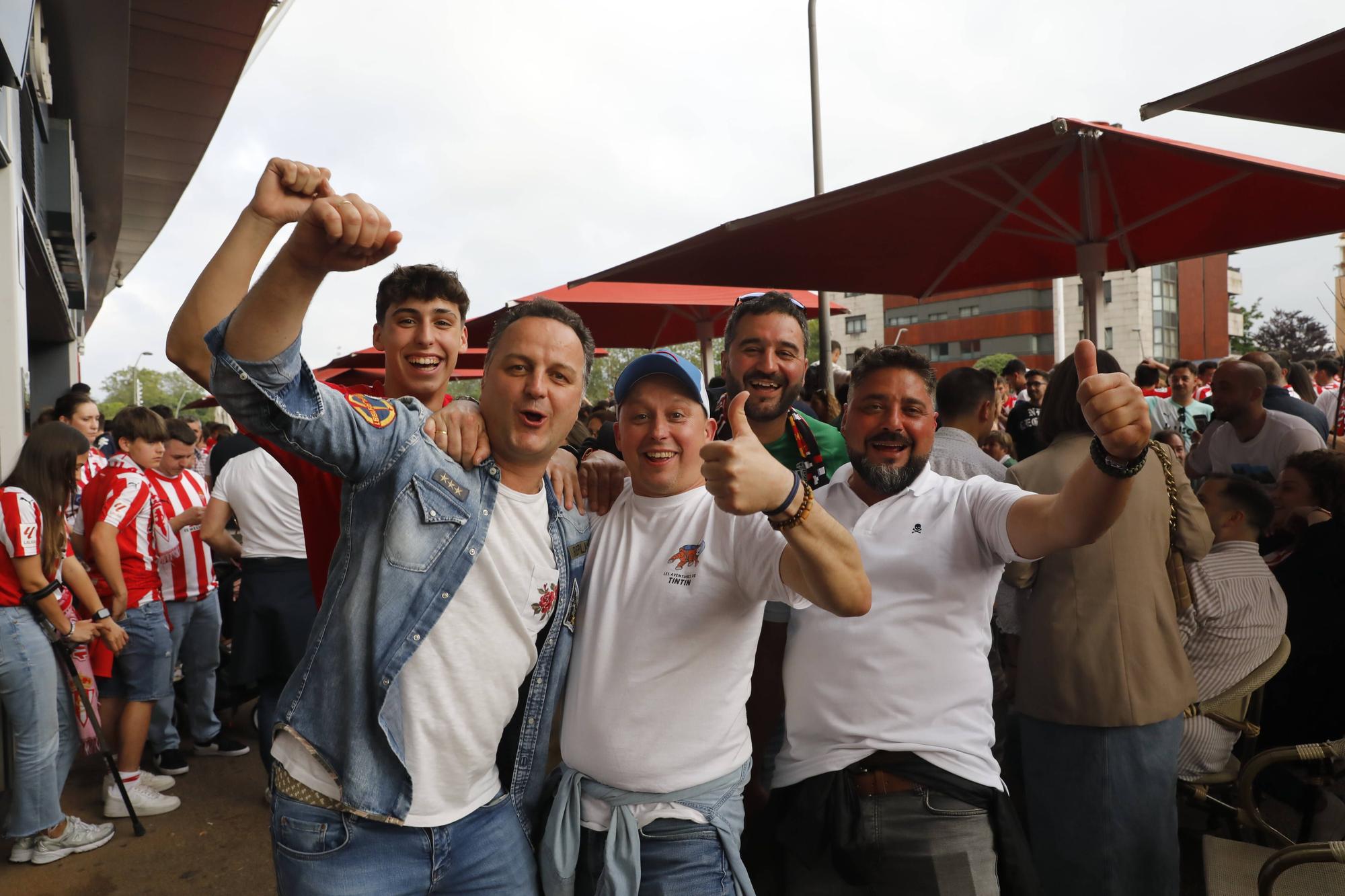 EN IMÁGENES: Gijón vibra con la clasificación del Sporting al play-off