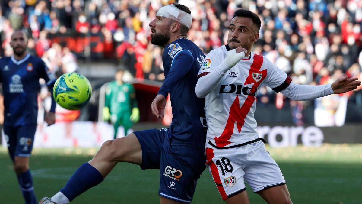 Darder, junto a Álvaro García, en el partido ante el Rayo