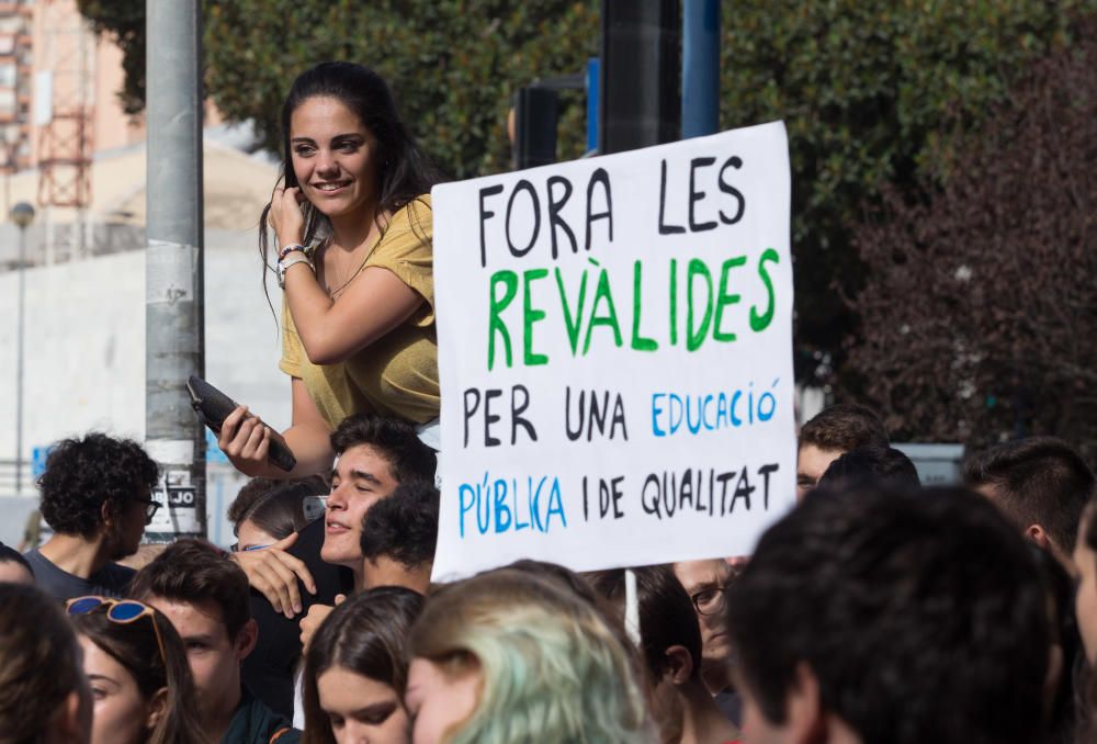 Los estudiantes van a la huelga