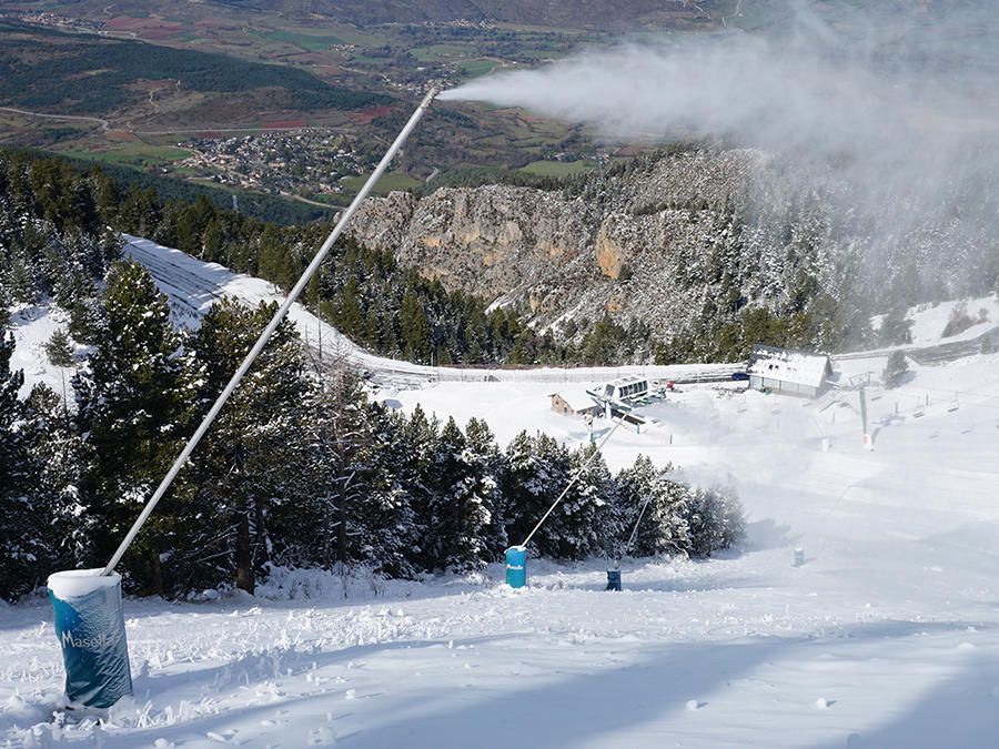 Preparatius per l'obertura de l'estació de la Masella