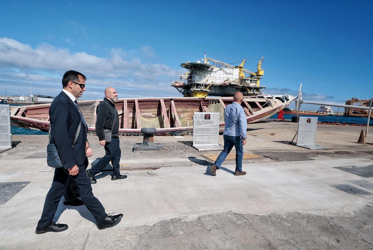Inspección del recinto para la misa del papa León XIV en Tenerife