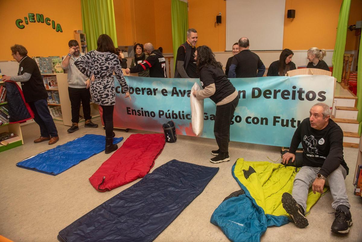 Encierro en el colegio Concepción Arenal de A Coruña: "El profesorado está harto"