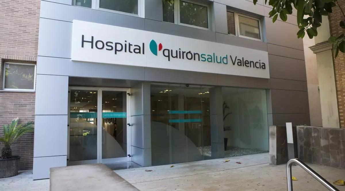 Fachada del Hospital Quirónsalud Valencia.