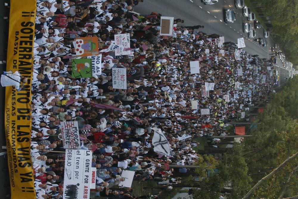 Manifestación contra el muro de Murcia en Madrid