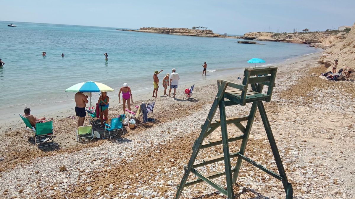 La playa de l'Almadrava, en una imagen de archivo
