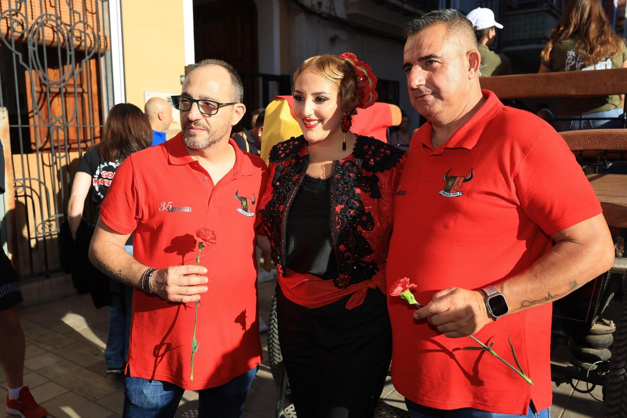 Las imágenes del primer encierro y de las exhibiciones taurinas de las fiestas de Almassora