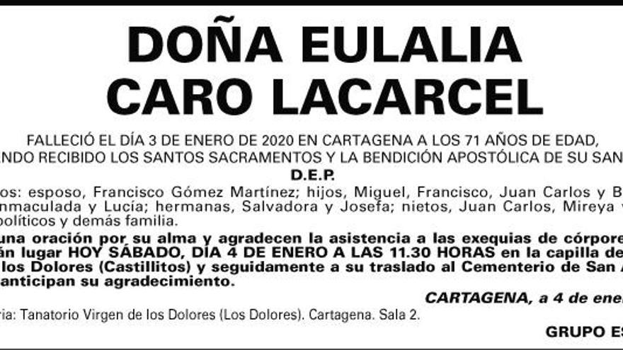 Dª Eulalia Caro Lacárcel