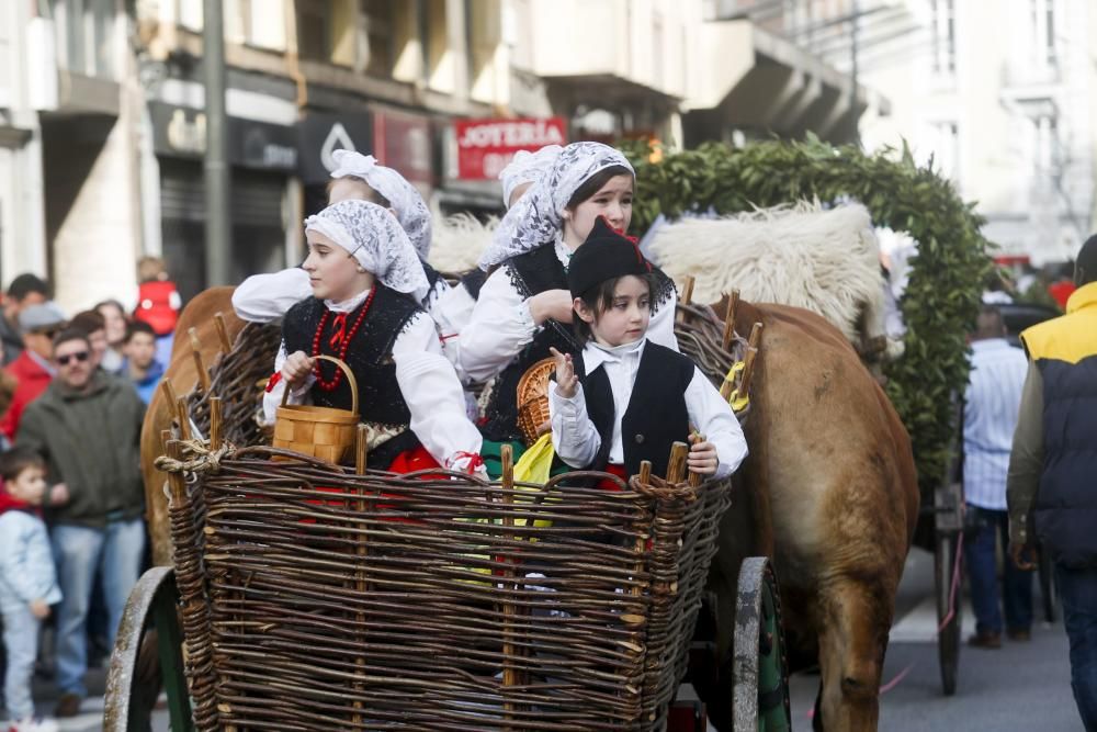 Desfile de carrozas el Lunes de Pascua en Avilés