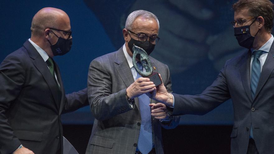 Alejandro Blanco recogió el Premio Ourensanía en el Teatro Principal